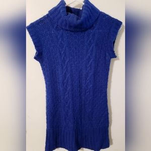 Derek Heart Blue Sleeveless Sweater Top, Women's Size Medium